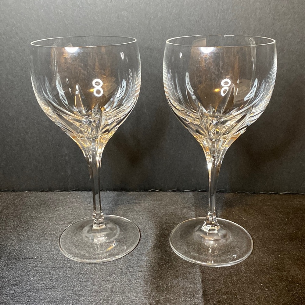 Vintage Crystal Wine Glasses